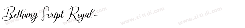 Bethany Script Regul字体转换 Bethany Script Regul字体转换